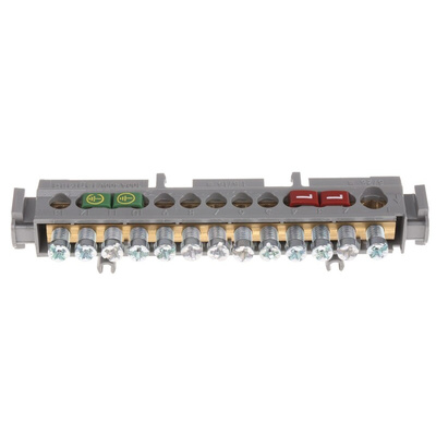 Legrand Distribution Block, 13 Way, 1.5 → 16 mm², 6 → 25 mm², 100A, 400 V ac