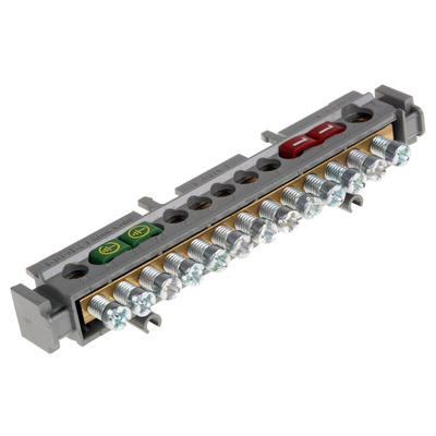 Legrand Distribution Block, 13 Way, 1.5 → 16 mm², 6 → 25 mm², 100A, 400 V ac