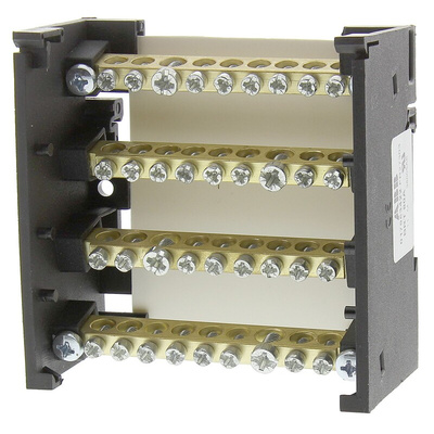 Entrelec Distribution Block, 8 Way, 16 inputmm², 80A, 600 V, Grey