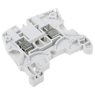 Entrelec ZS4 Series Grey Feed Through Terminal Block, 4mm², Double-Level, Screw Termination, ATEX