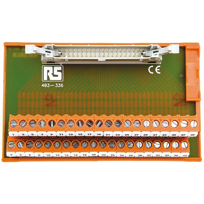 RS PRO 40-Contact Interface Module, IDC Connector, DIN Rail Mount, 1A