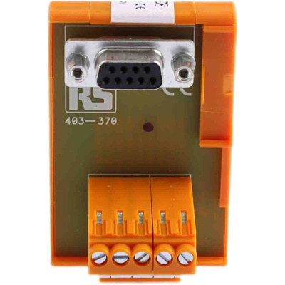 RS PRO 9-Contact Female Interface Module, D-sub Connector, DIN Rail Mount, 1A