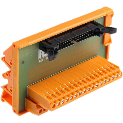 RS PRO 34-Contact Interface Module, IDC Connector, DIN Rail Mount, 1A