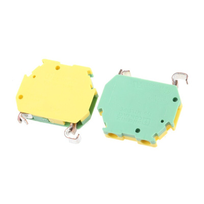 Phoenix Contact 2-Way MT1.5-PE Earth Terminal Block, 26 → 16 AWG Wire, Screw Down, Polyamide Housing