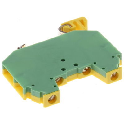 Phoenix Contact 4-Way MT1.5-QUATTRO-PE Earth Terminal Block, 26 → 16 AWG Wire, Screw Down, Polyamide Housing