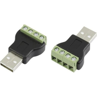 CIE, CLB-JL USB Connector, Cable Mount, Plug A, Solder- Single Port