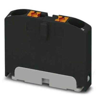 Phoenix Contact Distribution Block, 2 Way, 4mm², 24A, 690 V, Black