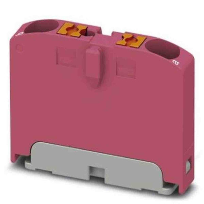 Phoenix Contact Distribution Block, 2 Way, 4mm², 24A, 690 V, Pink