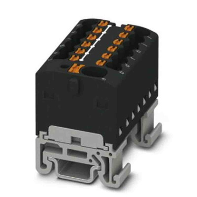 Phoenix Contact Distribution Block, 13 Way, 2.5mm², 17.5A, 500 V, Black