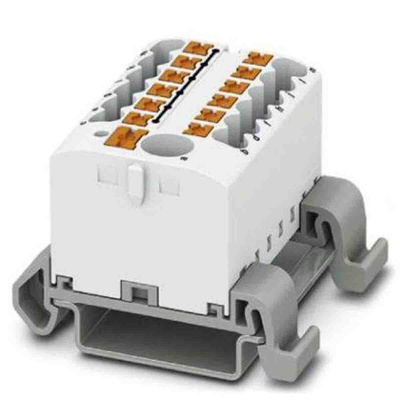 Phoenix Contact Distribution Block, 13 Way, 4mm², 24A, 690 V, White