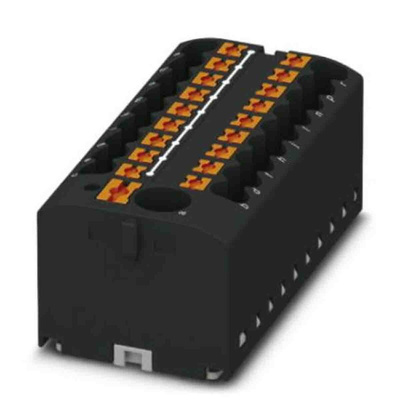 Phoenix Contact Distribution Block, 19 Way, 0.14 → 4mm², 24A, 450 V, Black