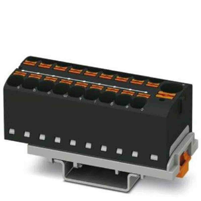 Phoenix Contact Distribution Block, 19 Way, 0.2 → 6mm², 32A, 800 V, Black