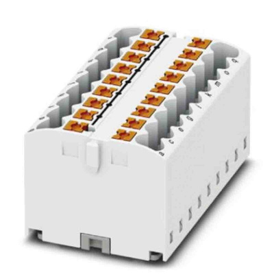 Phoenix Contact Distribution Block, 18 Way, 0.14 → 4mm², 24A, 450 V, White