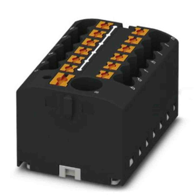 Phoenix Contact Distribution Block, 13 Way, 0.14 → 4mm², 24A, 450 V, Black