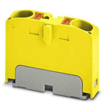 Phoenix Contact Distribution Block, 2 Way, 6mm², 32A, 450 V, Yellow