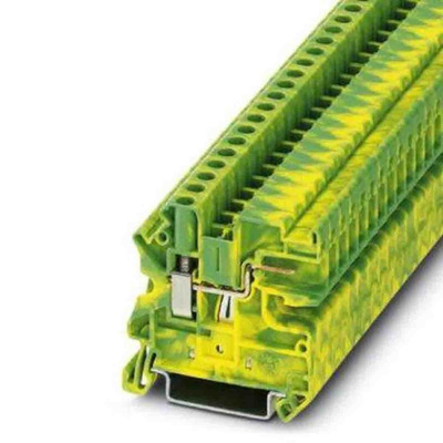 Phoenix Contact 2-Way Earth Terminal Block, 6mm², 26 → 10 AWG Wire