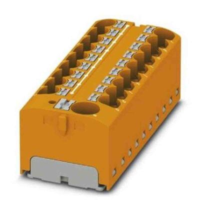 Phoenix Contact Distribution Block, 19 Way, 6mm², 32A, 450 V, Orange