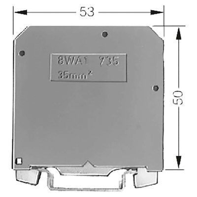 Siemens 2-Way Earth Terminal Block, 2 AWG Wire, Screw