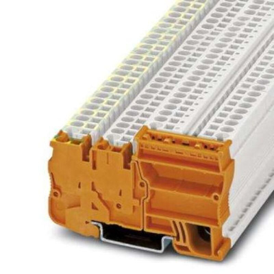 Phoenix Contact 4-Way Earth Terminal Block, 0.08 - 4mm², 12 → 28 AWG Wire, Spring Cage