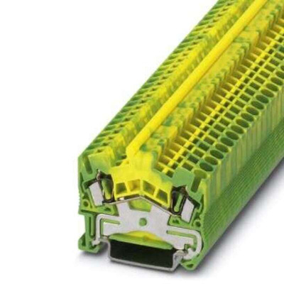Phoenix Contact 2-Way Earth Terminal Block, 0.08 - 4mm², 12-28 AWG Wire, Spring Cage, ATEX
