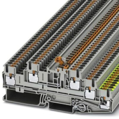 Phoenix Contact 5-Way Earth Terminal Block, 4mm², 12 AWG Wire, Push In