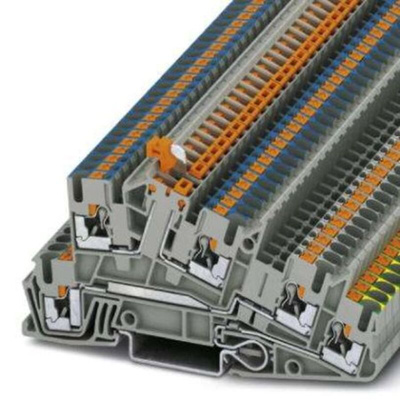 Phoenix Contact 5-Way Earth Terminal Block, 4mm², 12 AWG Wire, Push In