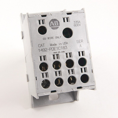 Rockwell Automation Distribution Block, 8 Way, 335A, 600 V, White
