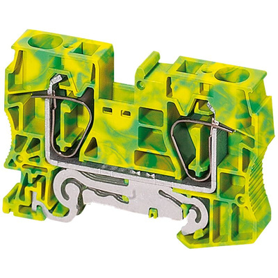 Schneider Electric 2-Way Earth Terminal Block, 16mm², Spring, ATEX