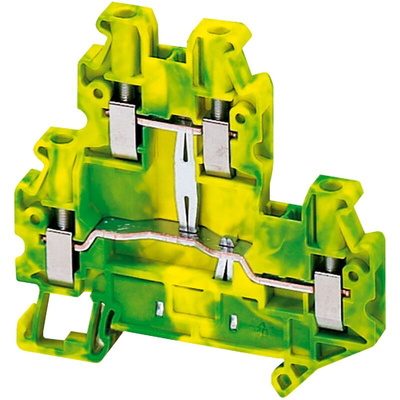 Schneider Electric 2-Way Earth Terminal Block, 4mm², Screw, ATEX