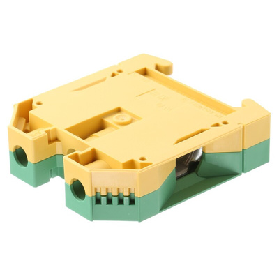 Weidmuller 2-Way WPE 35 Earth Terminal Block, 35mm², 12 → 2 AWG Wire, Screw Down, Wemid Housing, ATEX