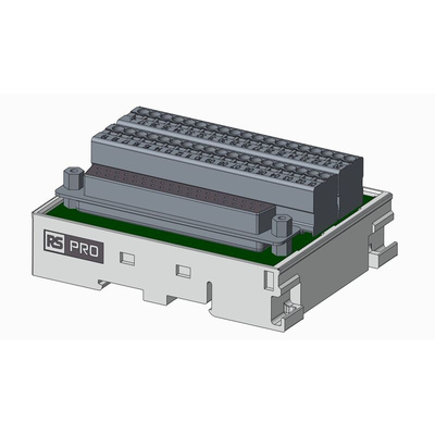 RS PRO 37-Contact Female Interface Module, D-sub Connector, DIN Rail Mount, 1A
