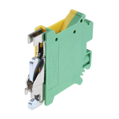 Phoenix Contact 2-Way USLKG 6 N Earth Terminal Block, 24 → 8 AWG Wire, Screw Down, Polyamide Housing, ATEX