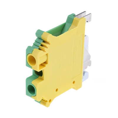 Phoenix Contact 2-Way USLKG 6 N Earth Terminal Block, 24 → 8 AWG Wire, Screw Down, Polyamide Housing, ATEX