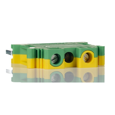 Phoenix Contact 2-Way USLKG 10 N Earth Terminal Block, 0.5 → 16mm², 20 → 6 AWG Wire, Screw Down,