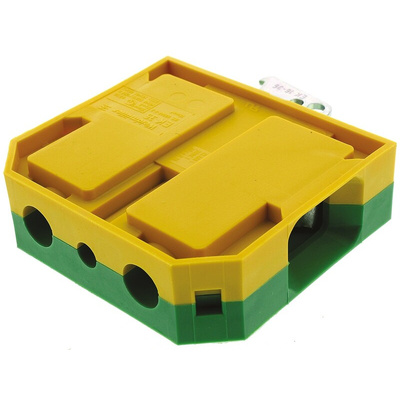 Weidmuller 2-Way EK 35 Earth Terminal Block, 6 → 2 AWG Wire, Screw Down, Nylon Housing, ATEX