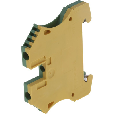 Weidmuller 2-Way WPE 4 Earth Terminal Block, 10 → 22 AWG Wire, Screw Down, Wemid Housing, ATEX