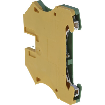 Weidmuller 2-Way WPE 4 Earth Terminal Block, 10 → 22 AWG Wire, Screw Down, Wemid Housing, ATEX