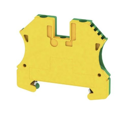 Weidmuller 2-Way WPE 4 Earth Terminal Block, 10 → 22 AWG Wire, Screw Down, Wemid Housing, ATEX