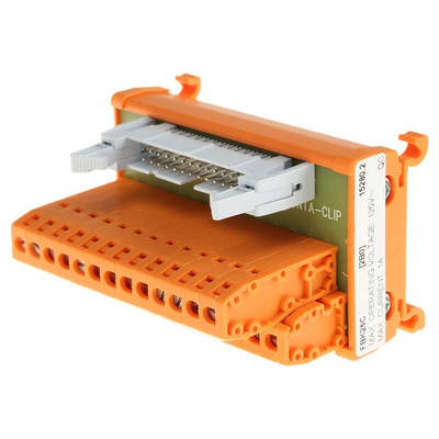 RS PRO 26-Contact Male Interface Module, Flat Ribbon Cable Connector, DIN Rail Mount, 1A