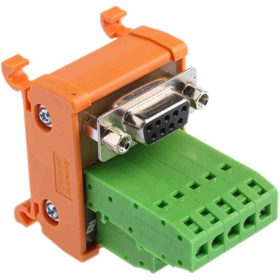 RS PRO 9-Contact Female Interface Module, D-sub Connector, DIN Rail Mount, 1.5A