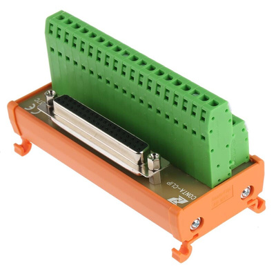 RS PRO 37-Contact Female Interface Module, D-sub Connector, DIN Rail Mount, 1.5A