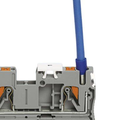 Phoenix Contact 2-Way PT 4-PE Earth Terminal Block, 24 <arrow/> 10 AWG Wire, Push In, Polyamide Housing