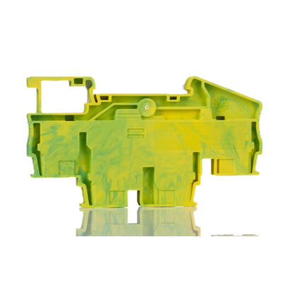 Phoenix Contact 4-Way PTTB 4-PE Earth Terminal Block, 0.2 → 6mm², 24 → 10 AWG Wire, Push In, Polyamide
