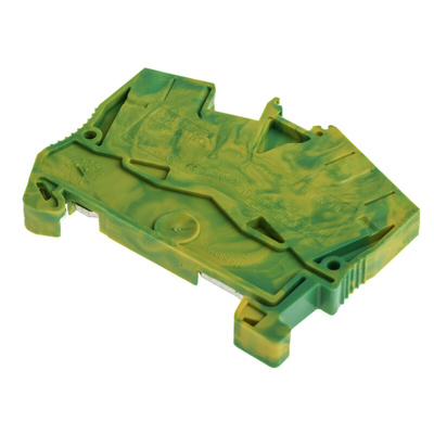 Phoenix Contact 3-Way PTS 2.5-TWIN-PE Earth Terminal Block, 26 → 12 AWG Wire, Push In, Polyamide Housing