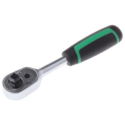 STAHLWILLE 1/4 in Ratchet Handle, Square Drive With Ratchet Handle