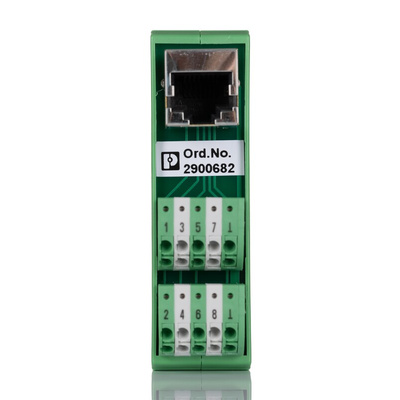 Phoenix Contact 8-Contact Female Interface Module, RJ45 Connector, DIN Rail Mount, 4A