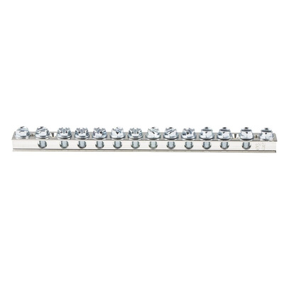Panduit 12-Way UGB2/0 Earth Terminal Block, 14 → 4 AWG Wire, Screw, Electrolytic Copper Housing
