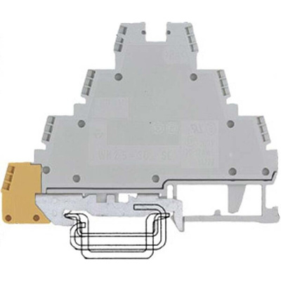 Wieland 7-Way Top Hat Non-Fues DIN Rail Terminal, 22 → 12 AWG Wire, Screw, Thermoplastic Housing