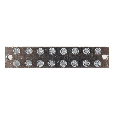 RS PRO 8-Way CE (BS EN 60998) Earth Block, 0 → 16 AWG Wire, Screw Down, Brass Housing
