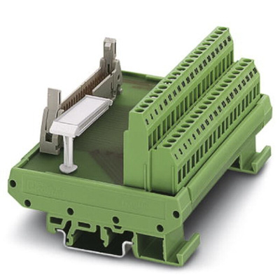 Phoenix Contact 34-Contact Male Interface Module, Flat Ribbon Cable Connector, DIN Rail Mount, 1A